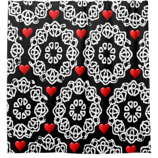 Valentine's Day Shower Curtain (Front)