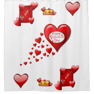 Valentine's Day Shower Curtain