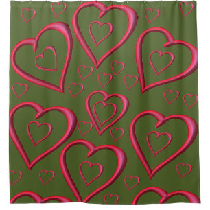 Valentine's Day Shower Curtain