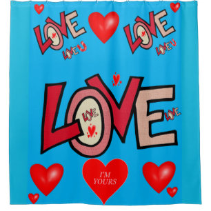 Valentine's Day Shower Curtain