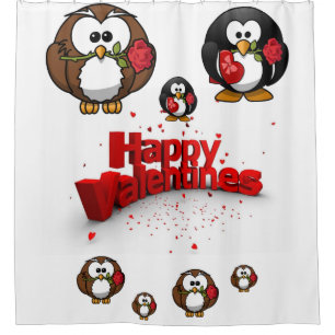 Valentine's Day Shower Curtain