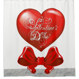 Valentine's Day Shower curtain