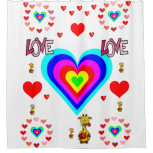 Valentine's Day Shower Curtain