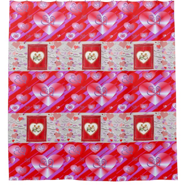Valentine's Day Shower curtain (Front)