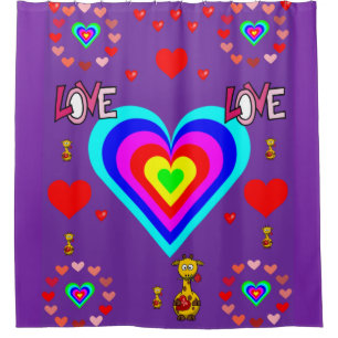 Valentine's Day Shower Curtain