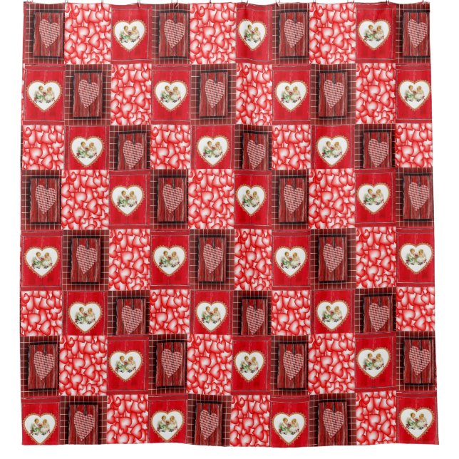 Valentine's Day Shower curtain (Front)