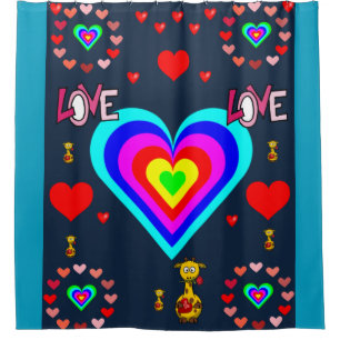 Valentine's Day Shower Curtain