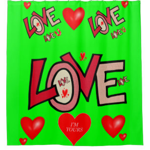 Valentine's Day Shower Curtain