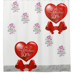 Valentine's Day Shower curtain