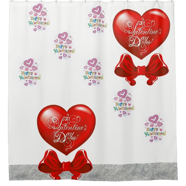 Valentine's Day Shower curtain (Front)