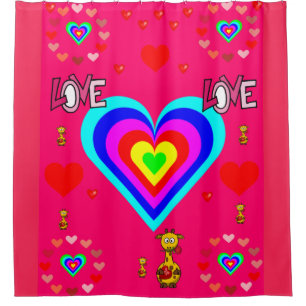 Valentine's Day Shower Curtain