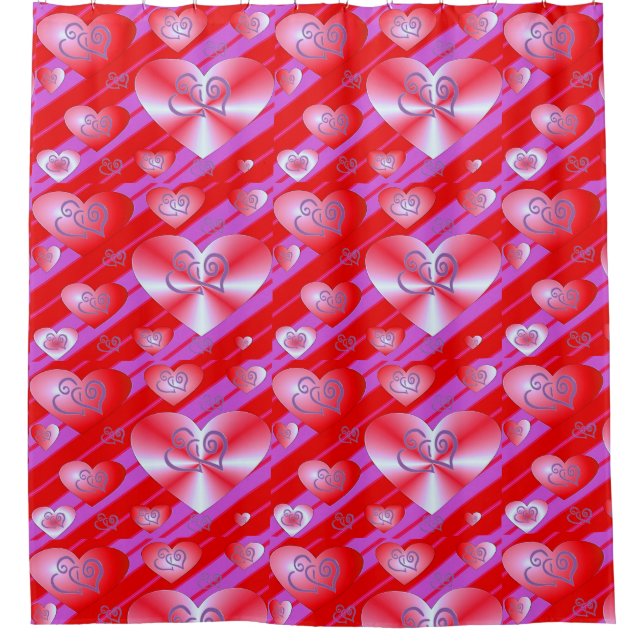 Valentine's Day Shower curtain (Front)