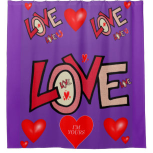 Valentine's Day Shower Curtain