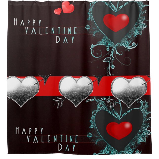 Valentine's Day Shower Curtain (Front)