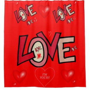 Valentine's Day Shower Curtain