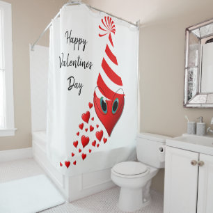 Valentine's Day Shower Curtain, Paris France Curtain