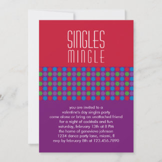 Valentine's Day Singles Party Invitation