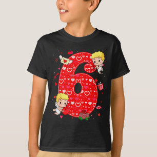 Valentines Day Six Seven Hearts 6 7 Meme Gen Alpha T-Shirt