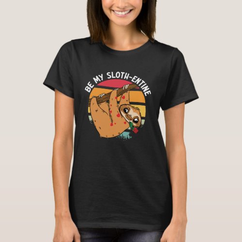 Valentines Day Sloth Heart   Valentines Lazy Ani T_Shirt