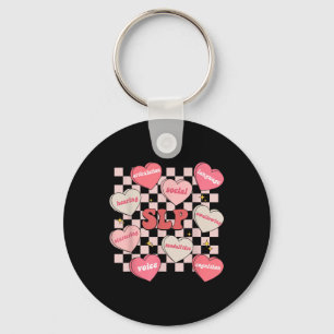 Valentines Day Slp Candy Heart Speech Therapy Sped Keychain