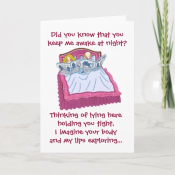 Valentine's Day...snoring Holiday Card by Horsen_Around at Zazzle