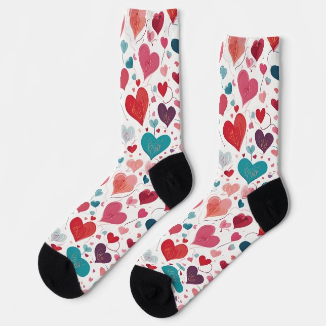 Valentines Day Socks (Left)