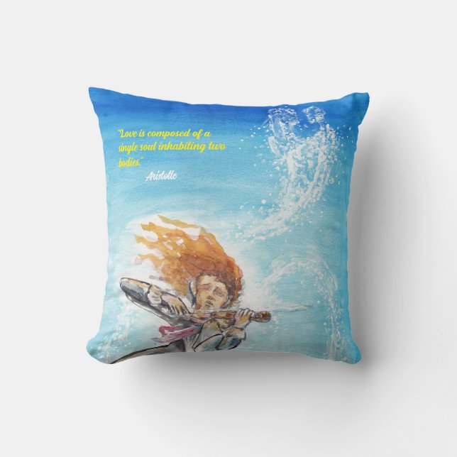 Valentine's Day Souls Beautiful Quote  Throw Pillow (Front)