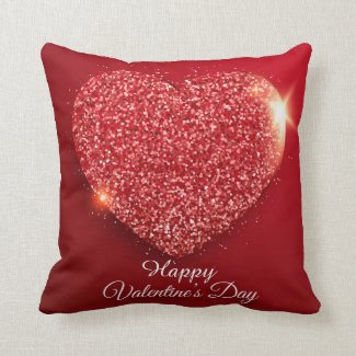 Valentine's Day Sparkling Heart Red