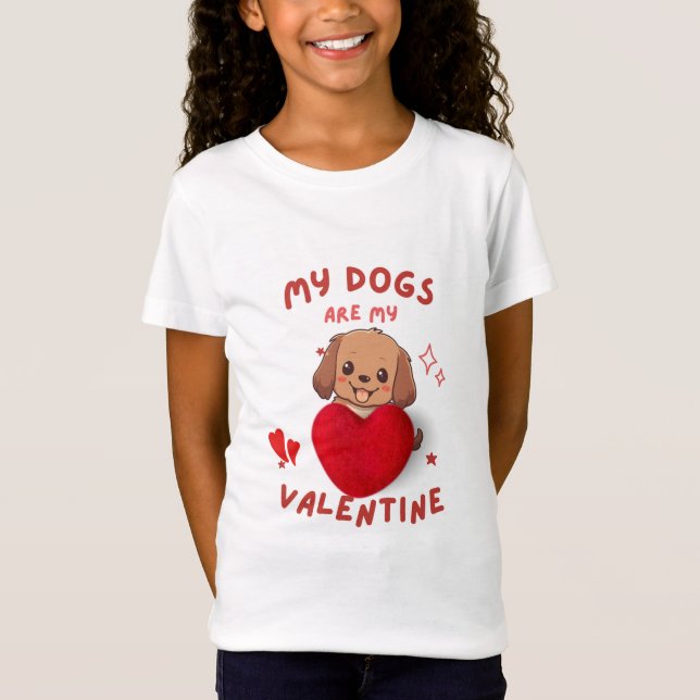 Valentine's day special gift for dog lover T-shirt (Front)