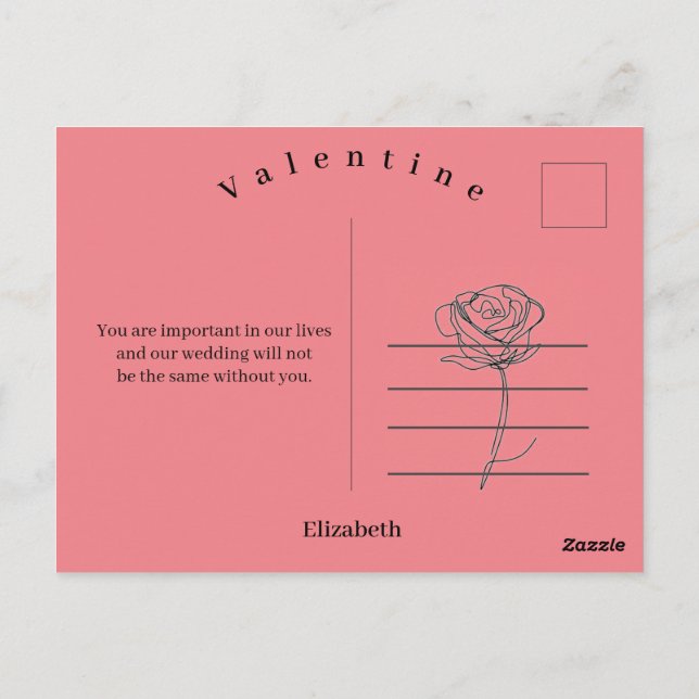valentines day special postcard (Back)