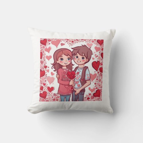 Valentines Day special Throw pillows Throw Pillow