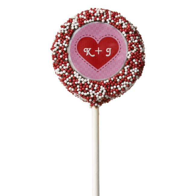 Valentine's Day Stitched Heart Initials/Text