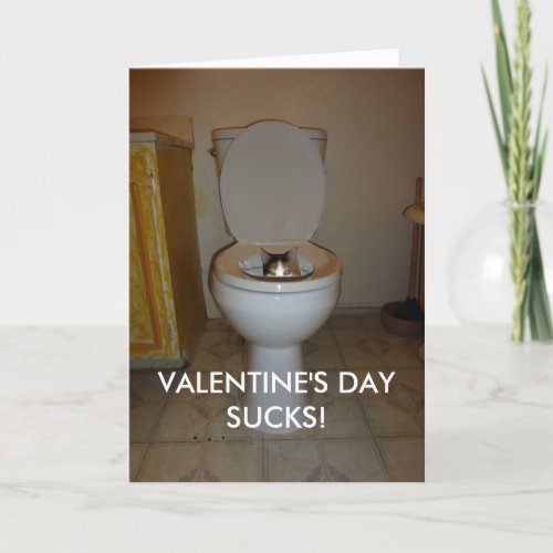 Valentines Day Sucks Holiday Card