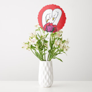 VALENTINES DAY SWANS  BALLOON