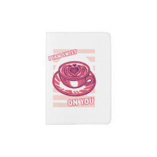 Valentines day sweet coffee couple love holiday passport holder
