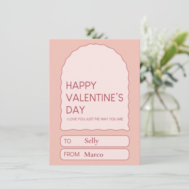 Valentine's Day Sweet Holiday Card (Standing Front)