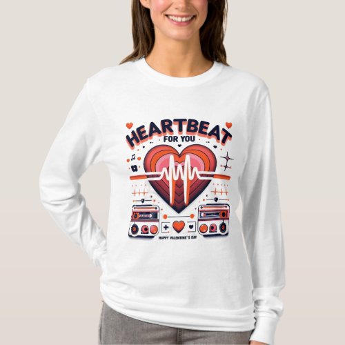 Valentines day t_shirt  HeartBeat For You 3