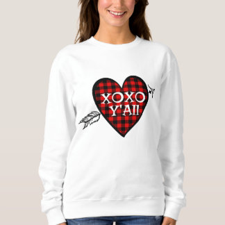 Valentine's Day T Shirt Red Buffalo Plaid Love Hea