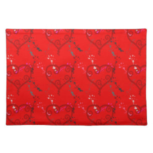 Valentine's Day Table Placemats - Red Heart Gifts