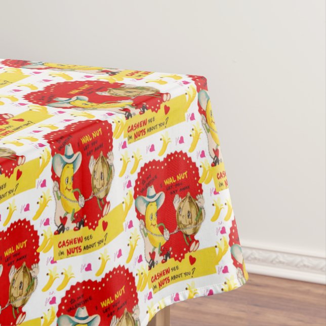 Valentine's Day Tablecloth Banana Vintage (In Situ)