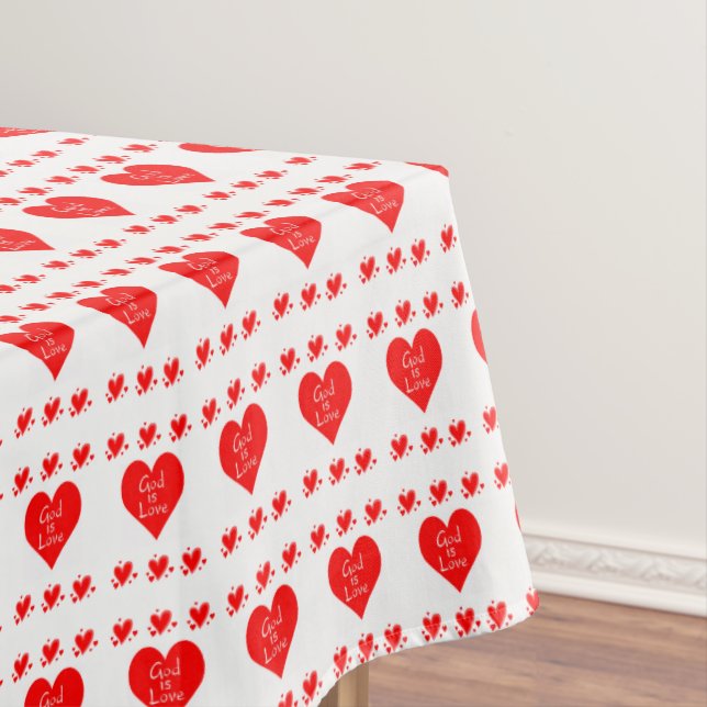 Valentine's Day Tablecloth God is Love (In Situ)