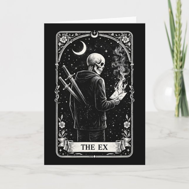 Valentines Day Tarot Card The Ex Gothic Love Break (Front)