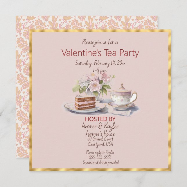 Valentine's Day Tea Party (Front/Back)