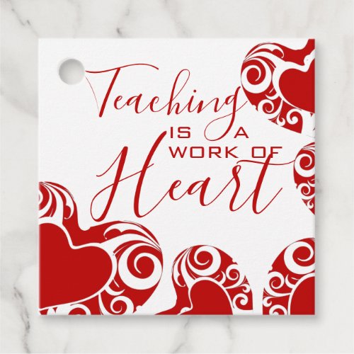 Valentines Day Teacher Appreciation Favor Tags