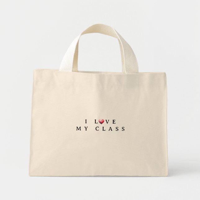 Valentine's Day Teacher Mini Tote Bag (Front)