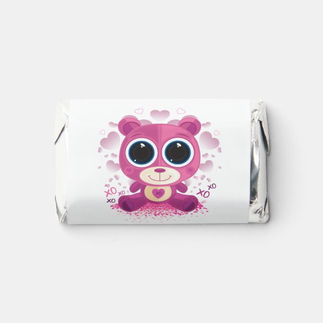 Valentine's Day Teddy Bear Hershey's Miniatures (Front)