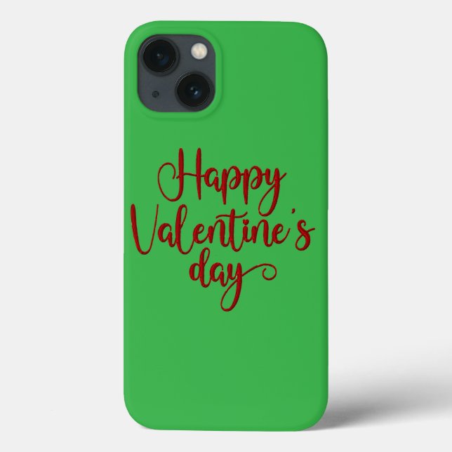 Valentine's Day Text iPhone 13 Case (Back)
