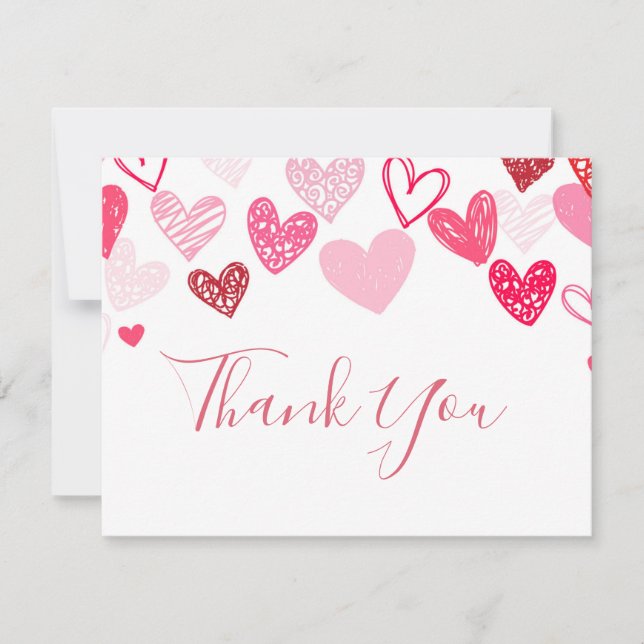 Valentines Day Thank you Card (Front)