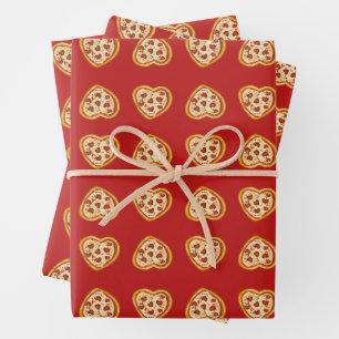 Valentines Day That’s Amore A Pizza My Heart  Wrapping Paper Sheets