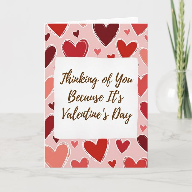 Valentines Day Thinking Of You Card (Front)